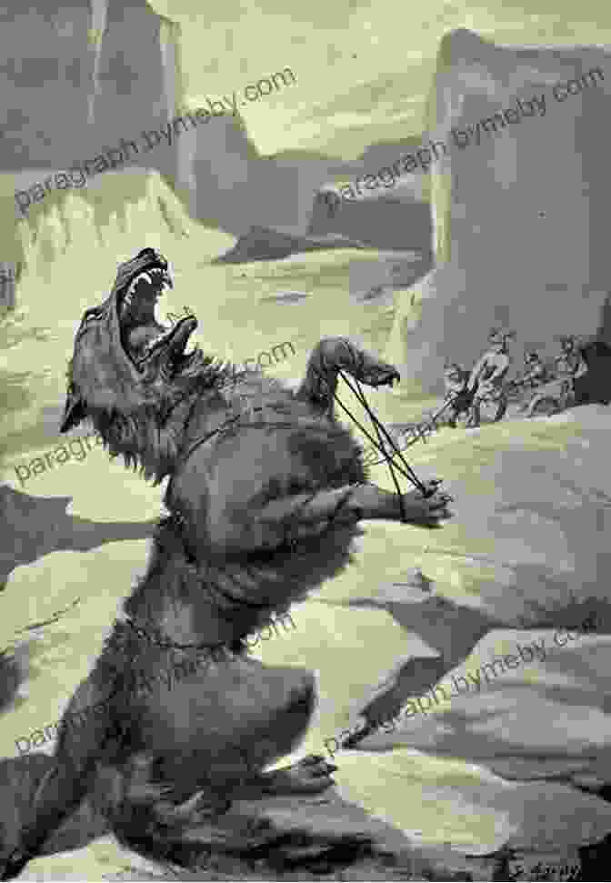 A Fearsome Depiction Of Fenrir, The Monstrous Wolf, With Its Gaping Jaws And Sharp Teeth Who Is That In The Sky?: A Toddler S First Of Norse Myths