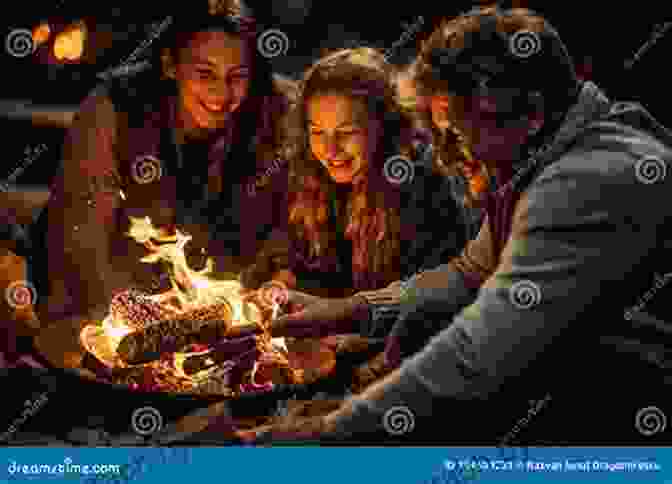 A Group Of Anglers, Young And Old, Gather By A Campfire, Sharing Stories And Laughter. Hook Line And Sinker: Classic Fishing Stories