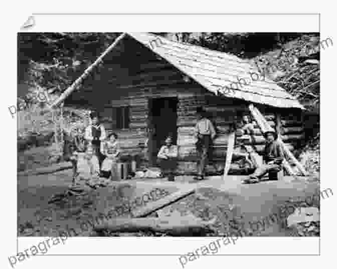 A Group Of Early Settlers Standing In Front Of A Log Cabin. The French Canadians Of Michigan: Their Contribution To The Development Of The Saginaw Valley And The Keweenaw Peninsula 1840 1914 (Great Lakes Series)