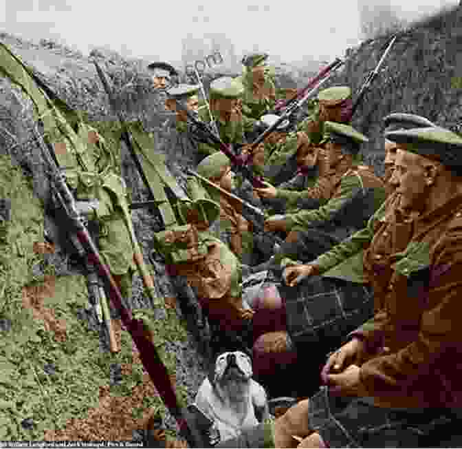 A Group Of Soldiers Sharing A Moment Of Camaraderie In The Trenches The Blue Beast: Power And Passion In The Great War