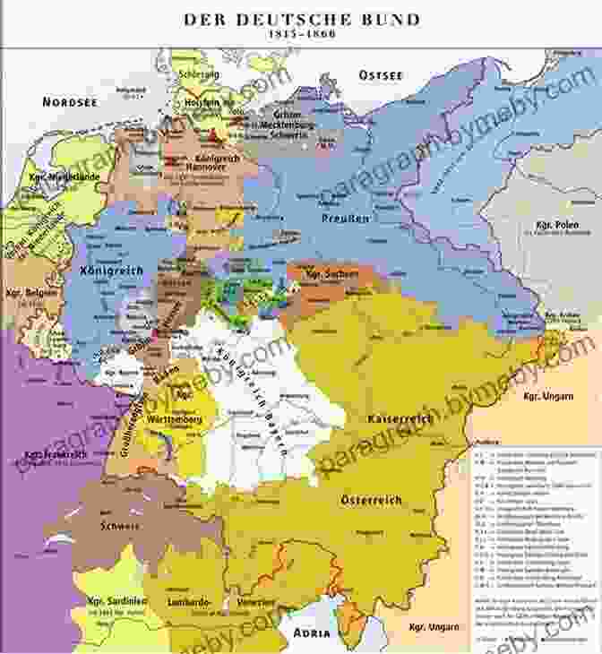 A Map Of The German Confederation Stories From German History (Illustrated)