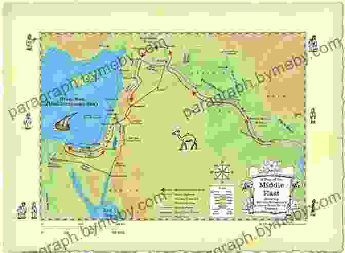 A Map Of The Middle East With The Route Of The Journey Marked On It. Travels In Asia And Africa: Including A Journey From Scanderoon To Aleppo And Over The Desert To Bagdad And Bussora A Voyage From Bussora To Bombay From Suez To Cairo And Rosetta In Egypt