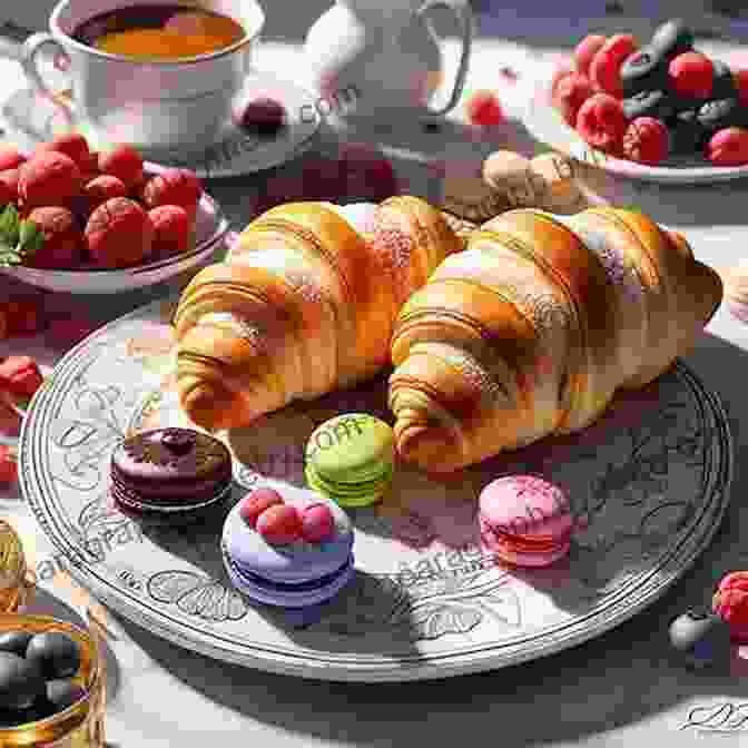 An Assortment Of Delectable French Pastries, Including Croissants, éclairs, And Macarons Together Baking French Pastries For Weekend: All The Secrets You Ve Always Wanted To Know About French Baking