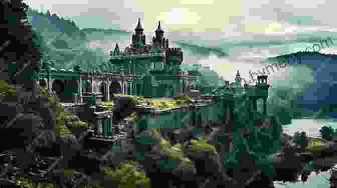 An Enigmatic Castle Shrouded In Mist, Its Turrets Piercing The Twilight Sky Castle Of Bitter Thorn (The Fae Of Bitter Thorn 2)