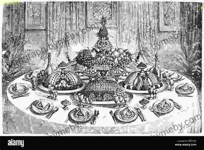 An Illustration Of A Lavish 19th Century Banquet Table Adorned With An Array Of Dishes How To Mix Drinks: Or The Bon Vivant S Companion (American Antiquarian Cookbook Collection)