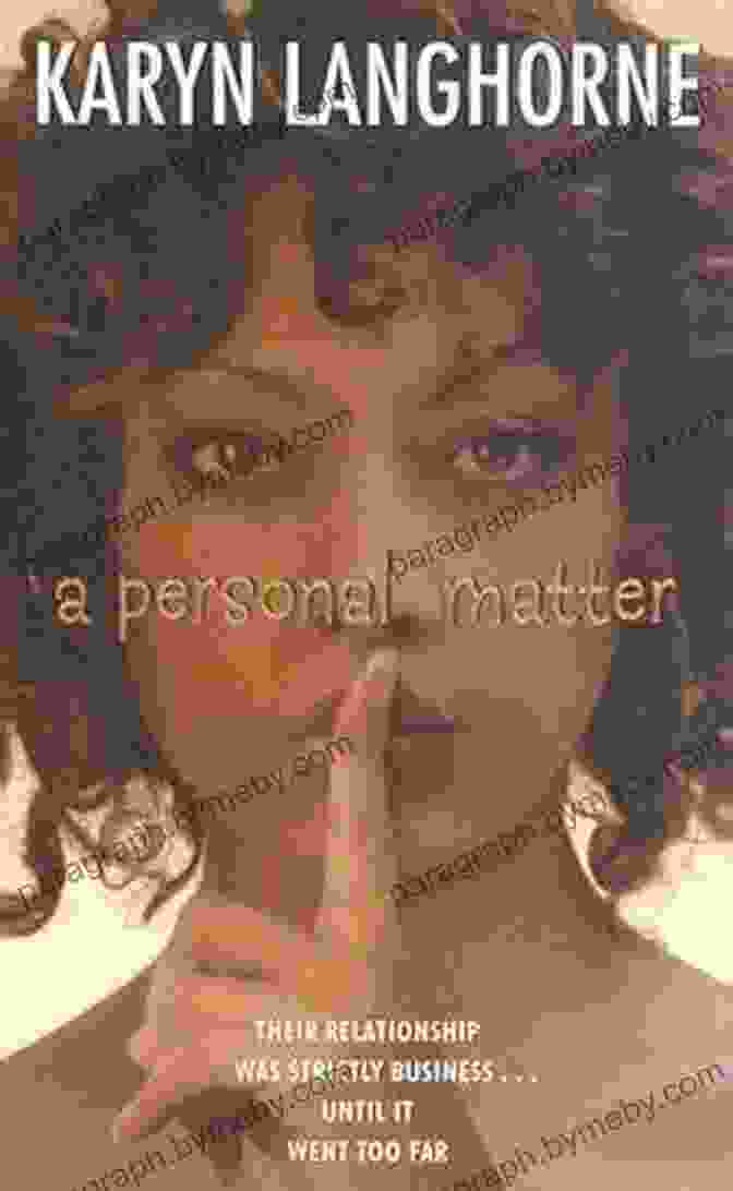 Cover Art For A Personal Matter Karyn Langhorne Folan