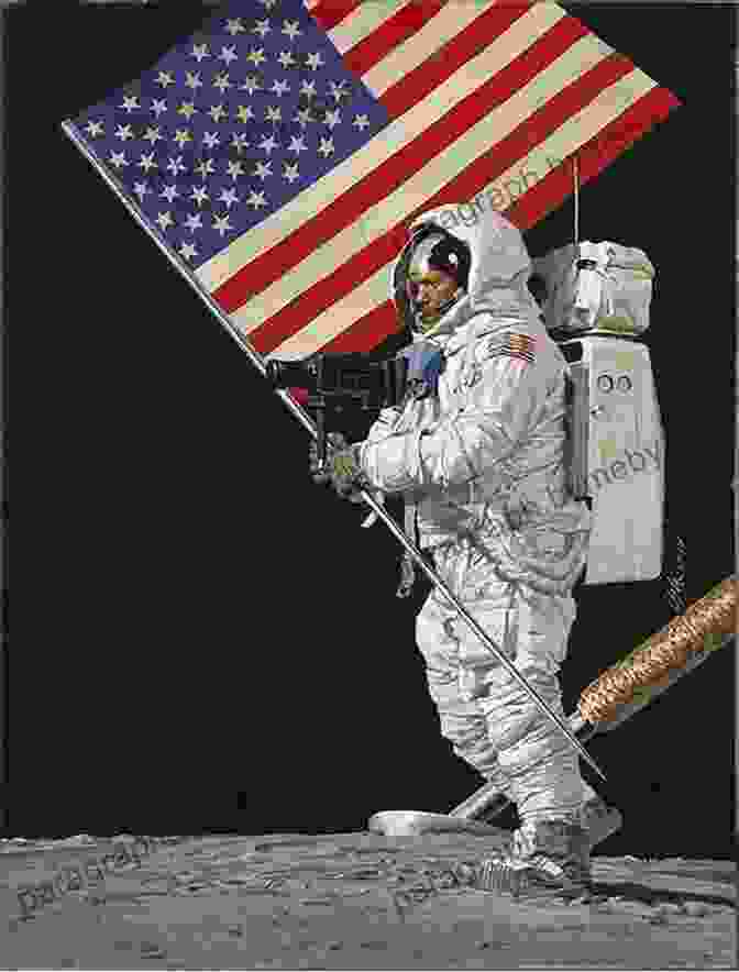 Illustration Of Neil Armstrong On The Moon Hello World Moon Landing Jill McDonald