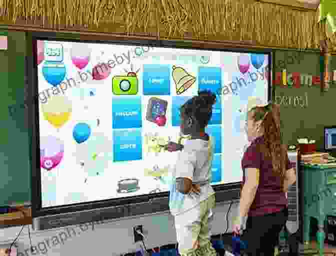 Image Of A Child Playing An Interactive Game On An E Book Screen, With A Large Blue Controller And Colorful Game Elements A Kid S Guide To Ancient Egypt: An EBook Just For Kids