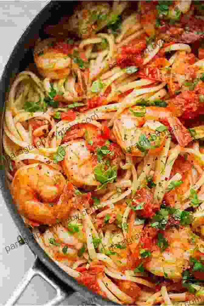 Image Of A Creamy Pasta Dish With Seafood Skinny Bone Jones Culinary Delights: Your One Stop Shop For Meals 100 Calories Or Less