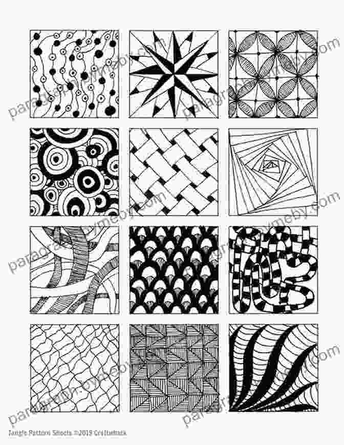 Tangle Art Example With Colorful Lines And Patterns Tangle Art And Drawing Games For Kids: A Silly For Creative And Visual Thinking