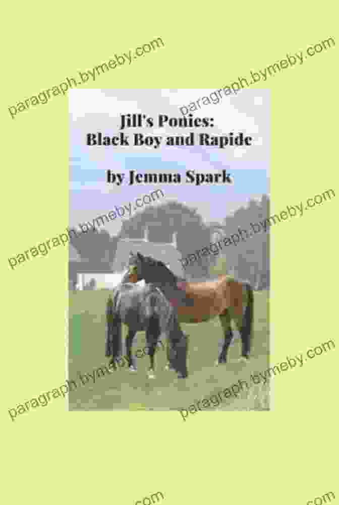 The Captivating Cover Of 'Black Boy And Rapide The Jill,' Featuring A Silhouette Of A Young Black Boy And A Horse Galloping Amidst A Starry Night Sky. Jill S Ponies: Black Boy And Rapide (The Jill 8)